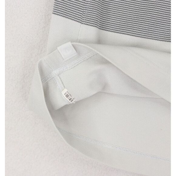 Lululemon Tech Pique Polo Shirt Mens XL Live In Practice Gray Short Sleeve - Picture 10 of 10